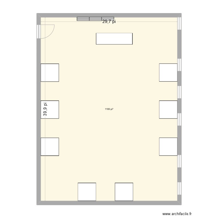 cedrick cyr. Plan de 1 pièce et 110 m2