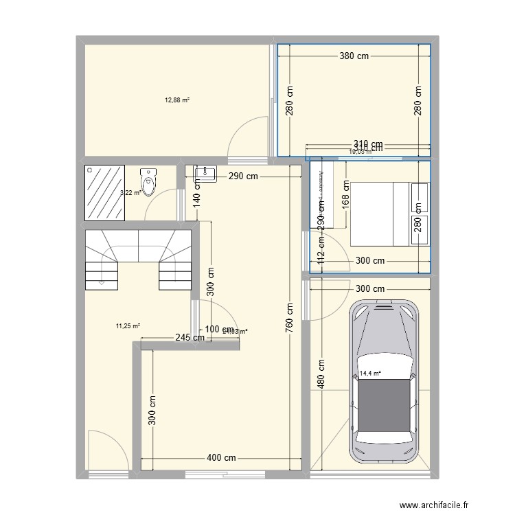 maison à construire 1. Plan de 6 pièces et 85 m2