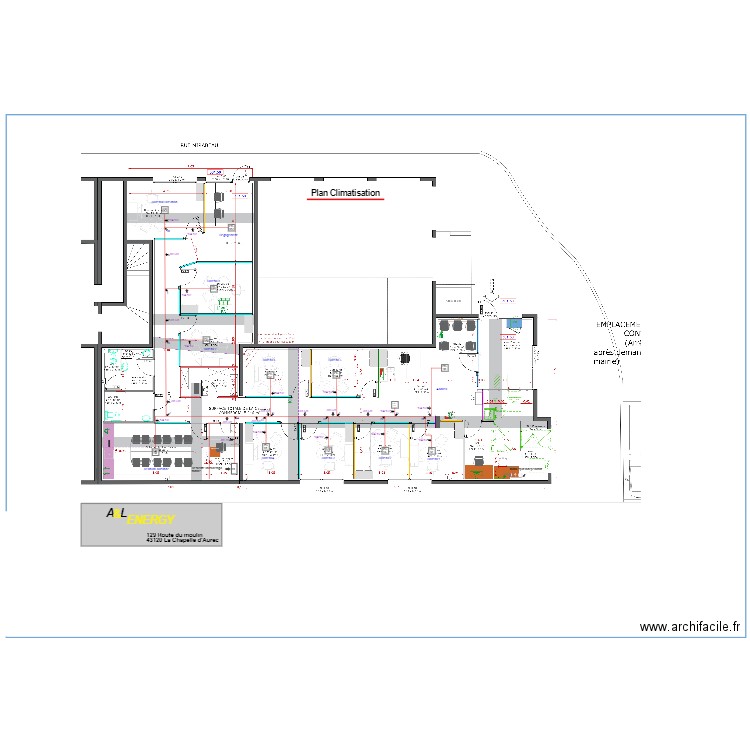 climatisation Caisse d'epargne V2. Plan de 0 pièce et 0 m2