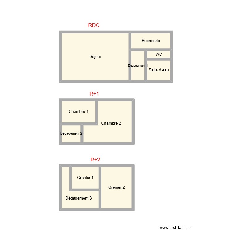 2412 CLOITRE. Plan de 11 pièces et 21 m2