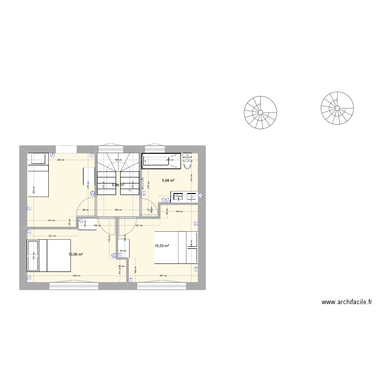 FRANCONVILLE. Plan de 5 pièces et 40 m2