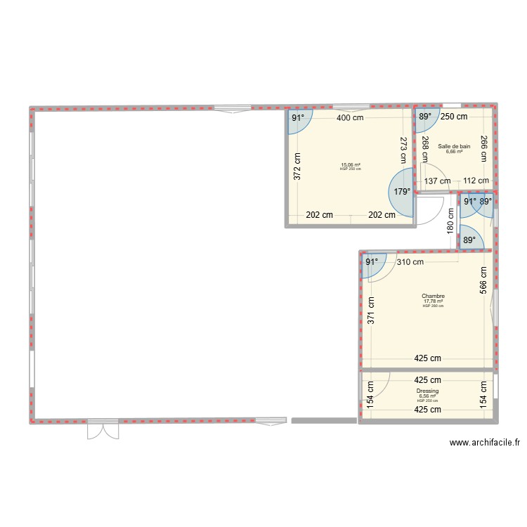 Dieugrand Cleophat. Plan de 4 pièces et 46 m2