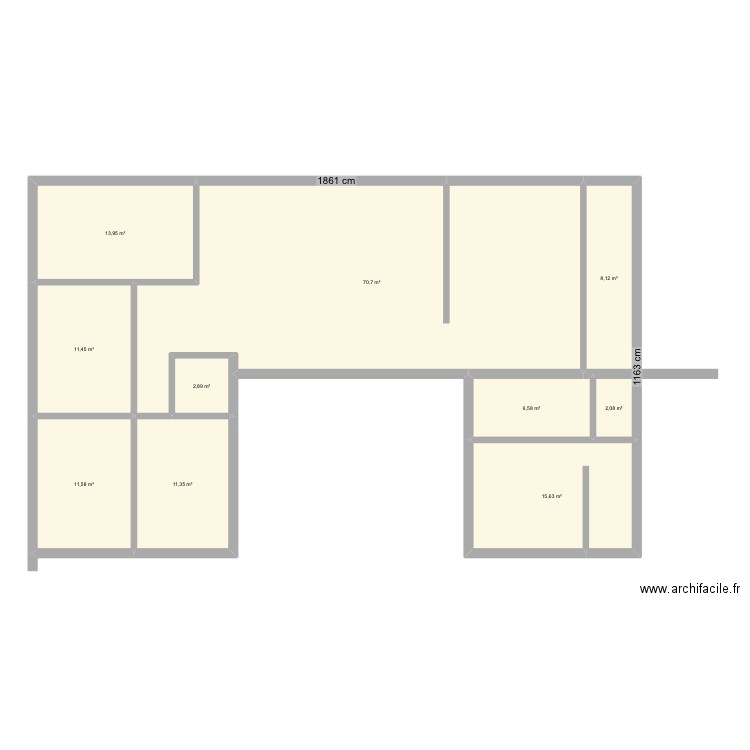 Maison irigny. Plan de 10 pièces et 154 m2