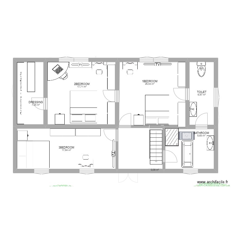 MY DREAM HOUSE. Plan de 13 pièces et 173 m2