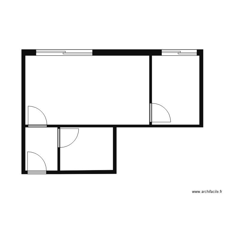 TABET. Plan de 4 pièces et 29 m2