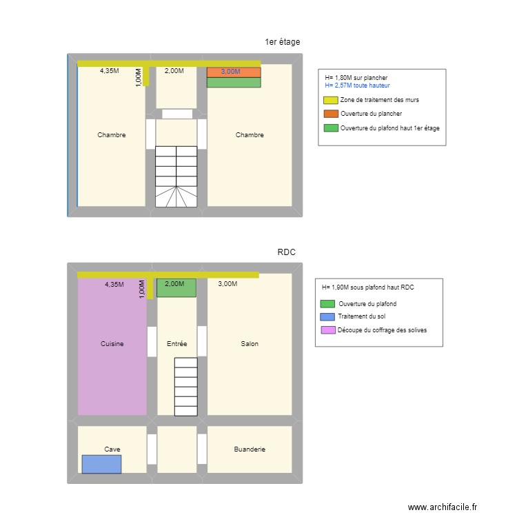 MOUEL ELOI. Plan de 10 pièces et 44 m2