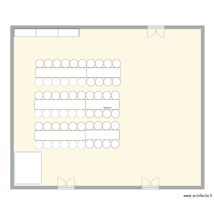 Plan 18 Ans. Plan de 1 pièce et 200 m2