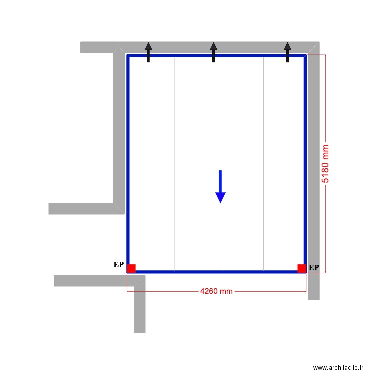 JOAO MANUEL Tavira. Plan de 1 pièce et 21 m2