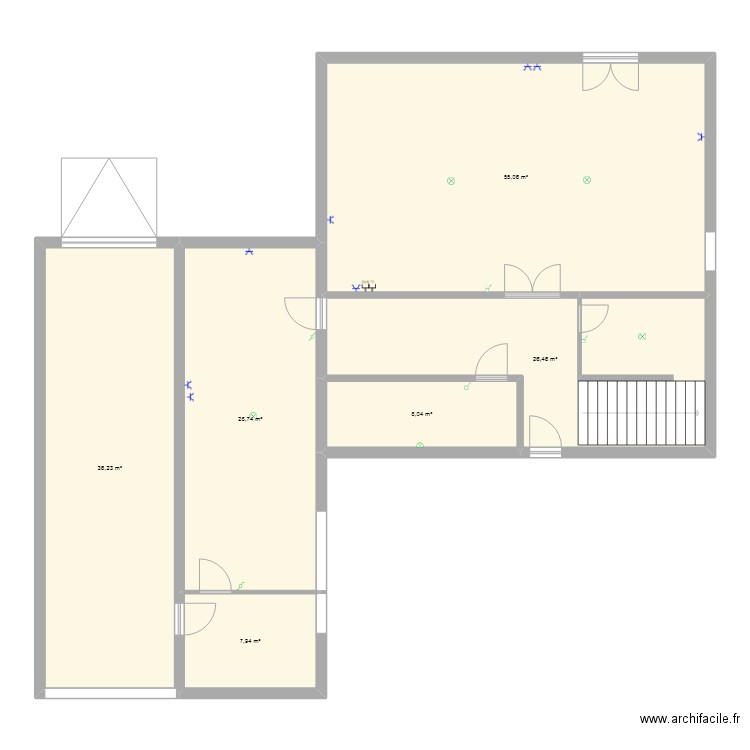 VILLA A 80MILLION. Plan de 6 pièces et 162 m2