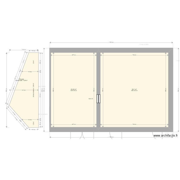 ML24011223. Plan de 5 pièces et 196 m2