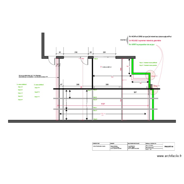 Ste Maxime cotation en plan 3. Plan de 0 pièce et 0 m2