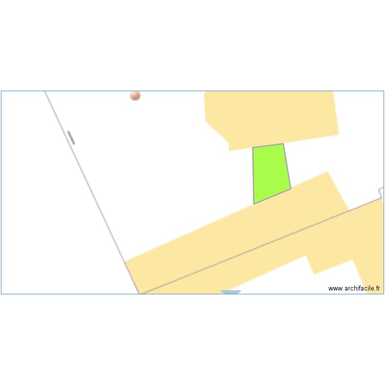 Beurains. Plan de 1 pièce et 1206 m2