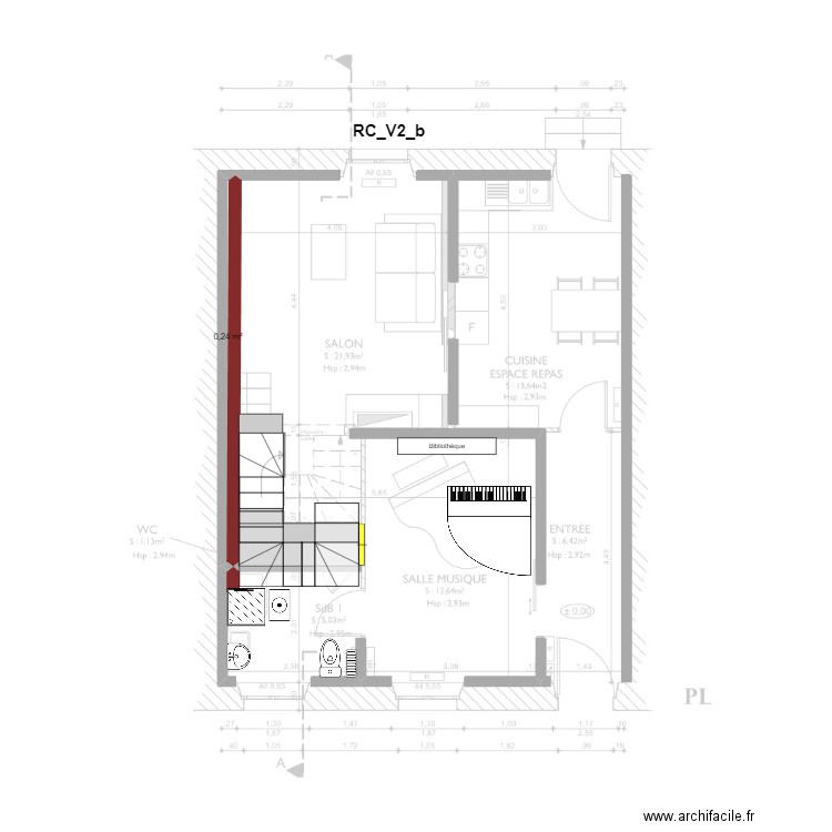 RC_archi_V2. Plan de 1 pièce et 0 m2