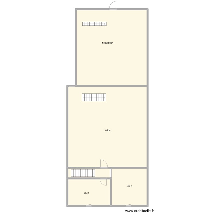 plan woning V+1 Gierlebn. Plan de 5 pièces et 171 m2