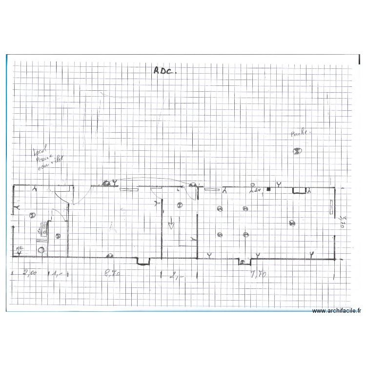 Rez de chaussée Daniel electricté . Plan de 0 pièce et 0 m2