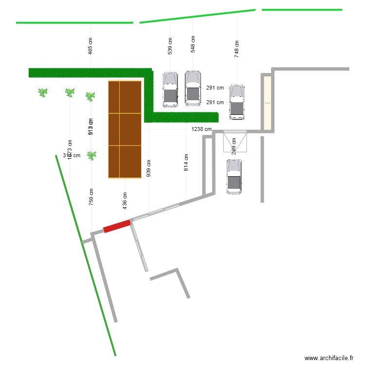 Projet Haie Beauvallon V2. Plan de 1 pièce et 5 m2