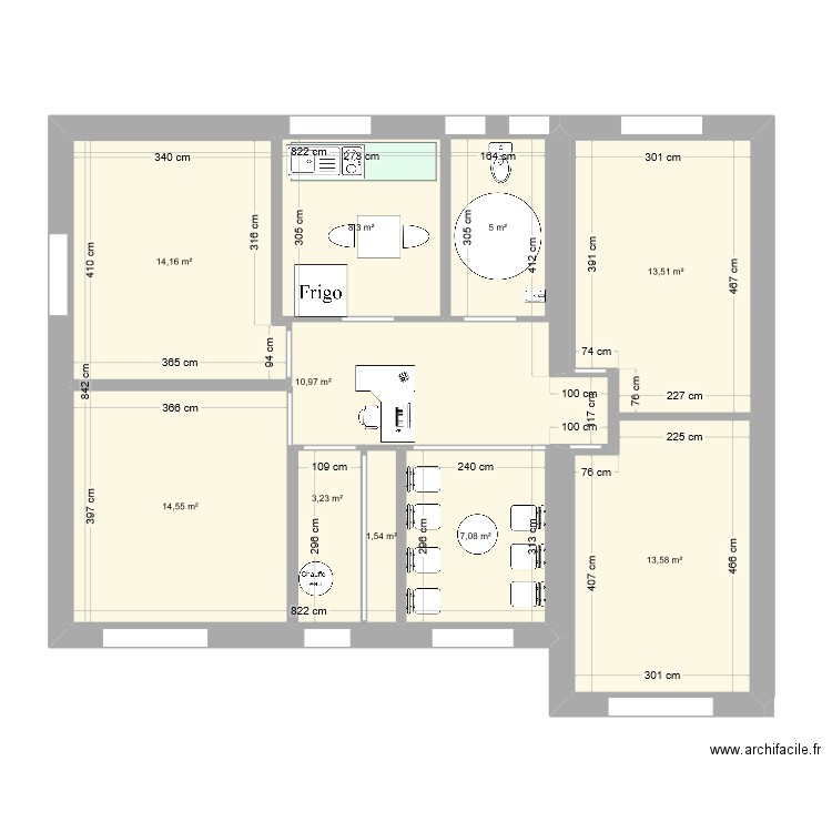 RENO CABINET 1. Plan de 11 pièces et 181 m2