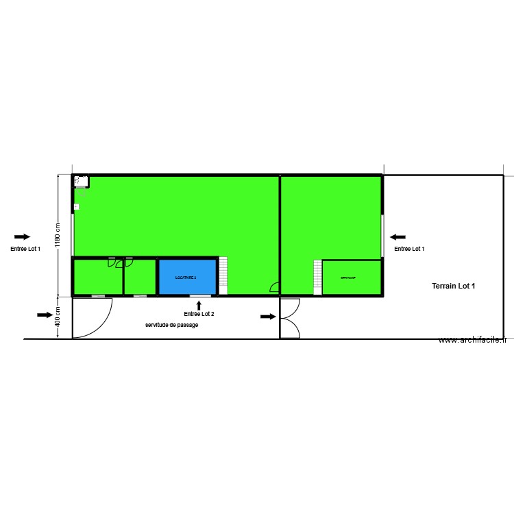 SCI ETOILE DE MAI coté 3. Plan de 7 pièces et 331 m2