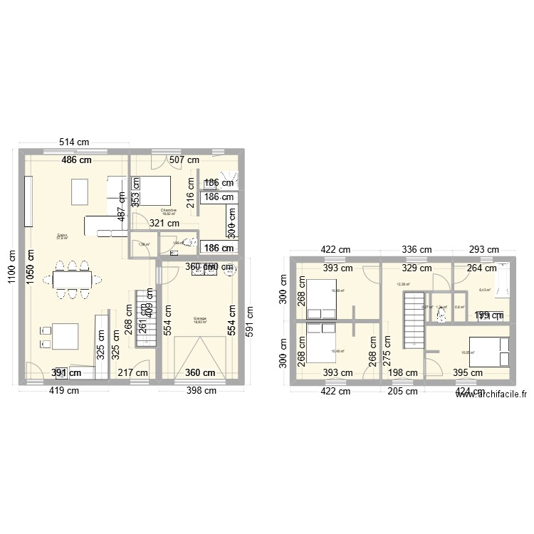 Maison 2 faces - 10,5x11. Plan de 13 pièces et 153 m2