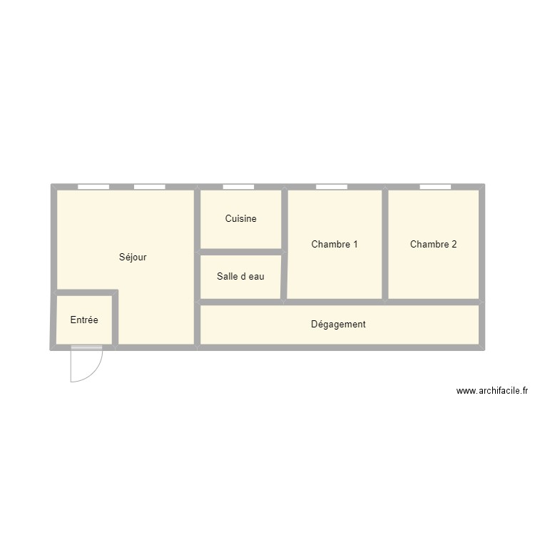 PLAN 2406 BERGOIN. Plan de 7 pièces et 22 m2