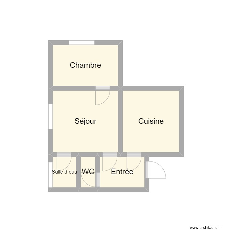 2409 VILLAIN RDC 4. Plan de 6 pièces et 7 m2