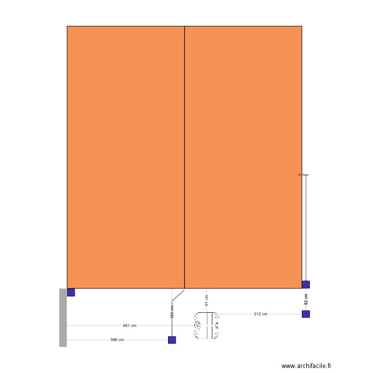 Sortie eaux usées. Plan de 0 pièce et 0 m2