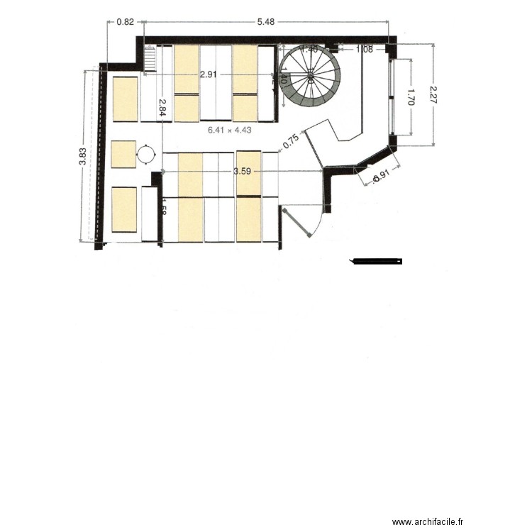 RDC CREPERIE 1. Plan de 0 pièce et 0 m2