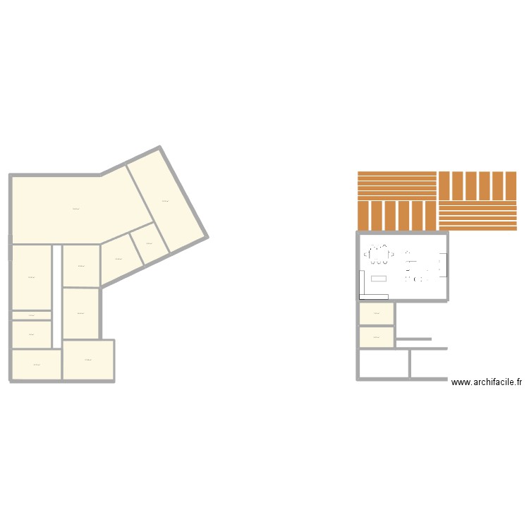 maison. Plan de 13 pièces et 241 m2