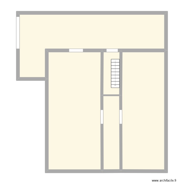 Egh 14 caves. Plan de 5 pièces et 114 m2