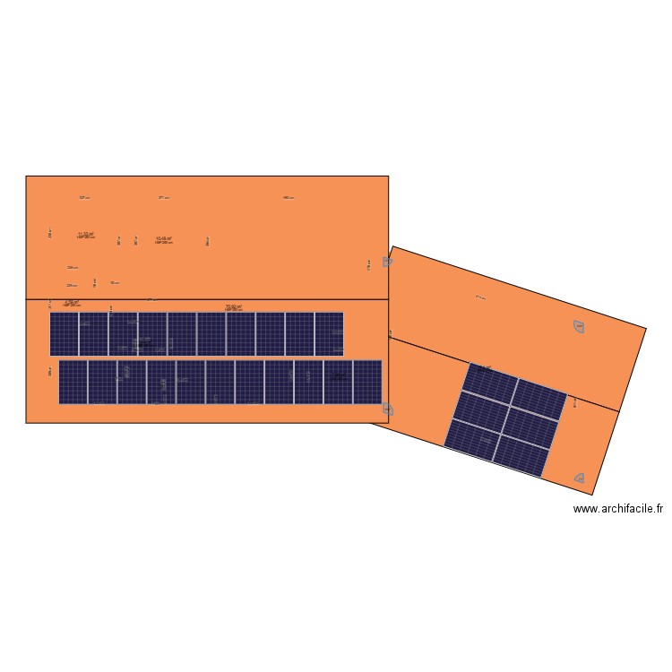 maison. Plan de 7 pièces et 154 m2