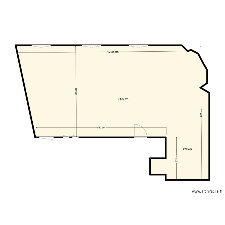 lagasca 52 1. Plan de 1 pièce et 74 m2