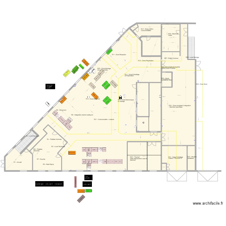 Scenario 2 - Phase 2_2. Plan de 15 pièces et 791 m2