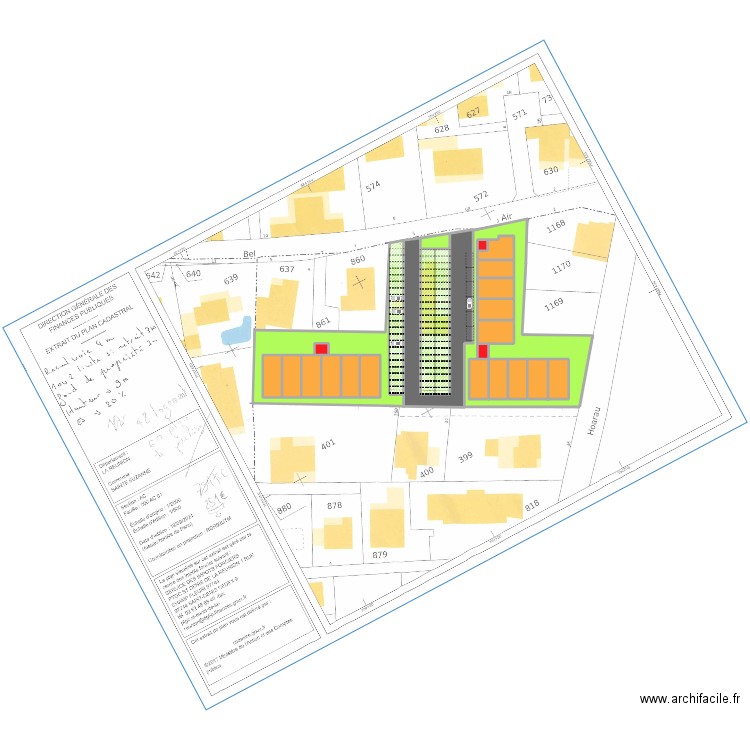 TRANSVERSALE. Plan de 25 pièces et 5967 m2