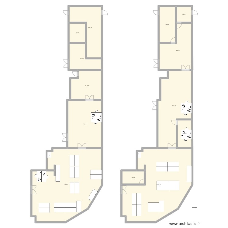 FIM. Plan de 13 pièces et 480 m2