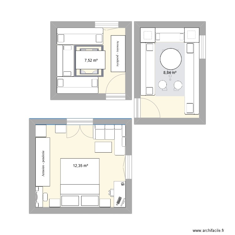 plan_1. Plan de 3 pièces et 29 m2