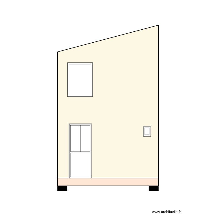 Façade est. Plan de 0 pièce et 0 m2