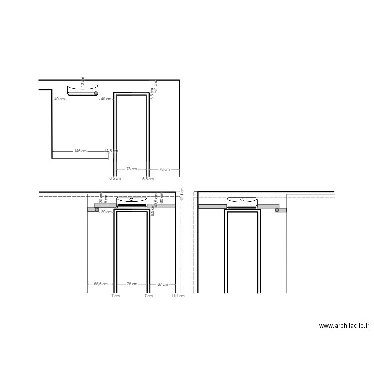 Unités intérieures. Plan de 0 pièce et 0 m2