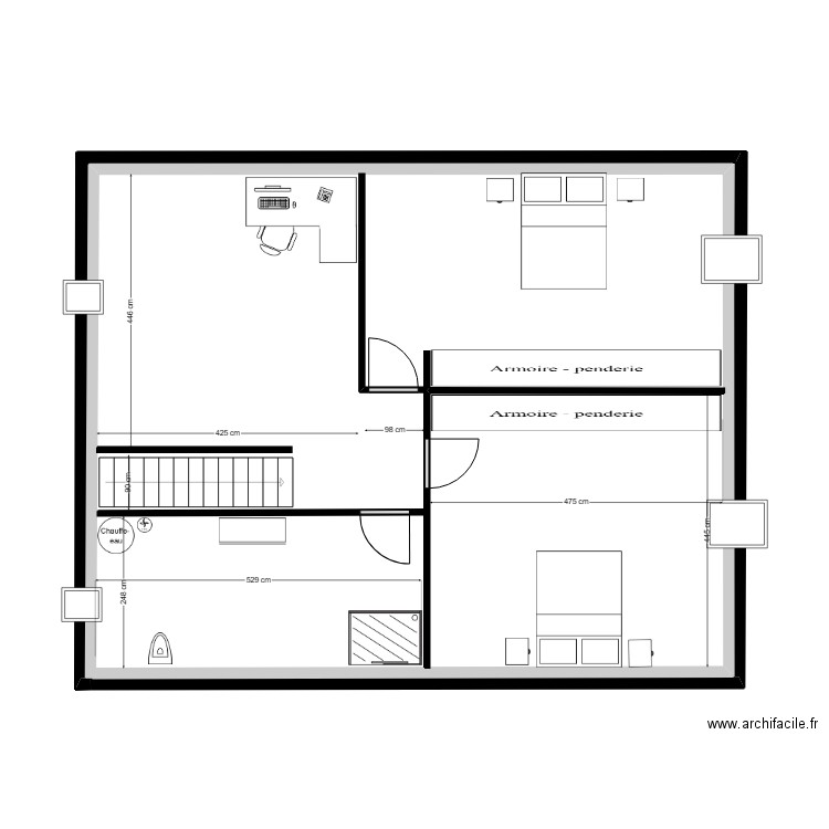 Maxime le labourier 1 étage (1). Plan de 0 pièce et 0 m2