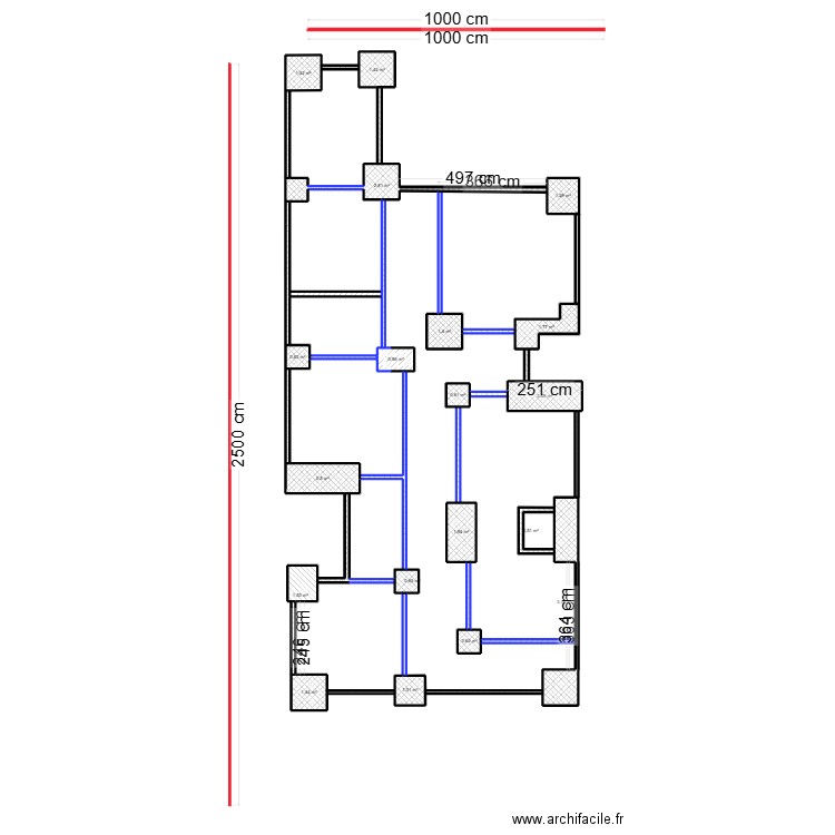 SEMELLE KHADIM GASSAMA. Plan de 49 pièces et 174 m2