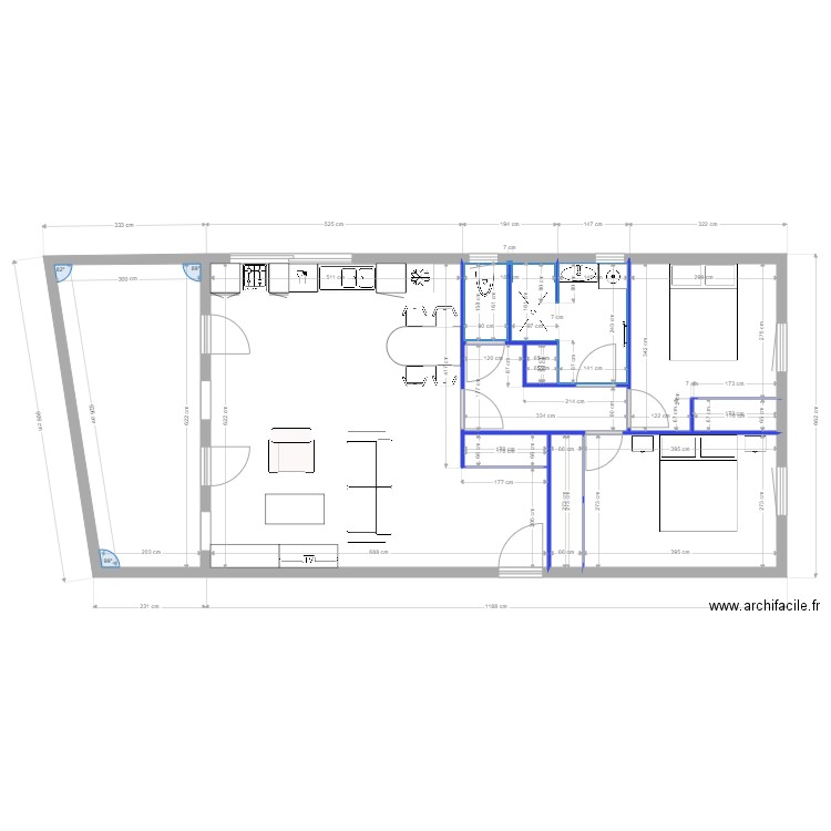 PLAN ST MARCELLIN. Plan de 9 pièces et 86 m2