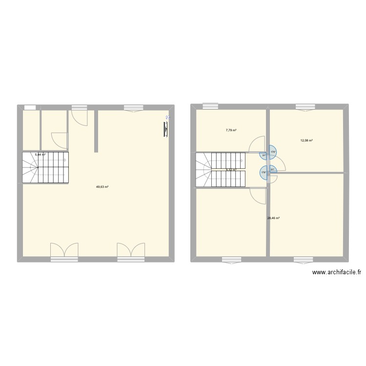 Plan maison Prades-lez. Plan de 6 pièces et 110 m2