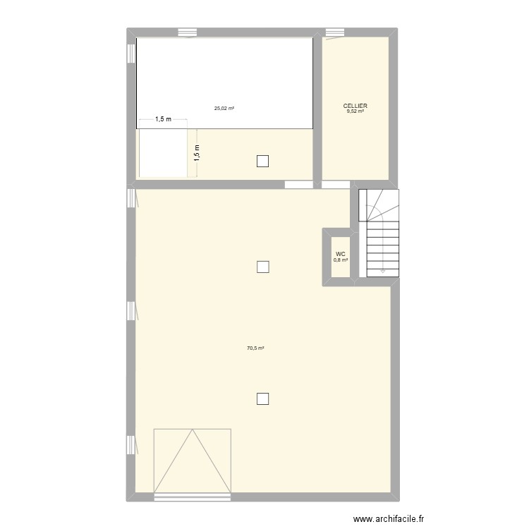 garage2. Plan de 4 pièces et 106 m2