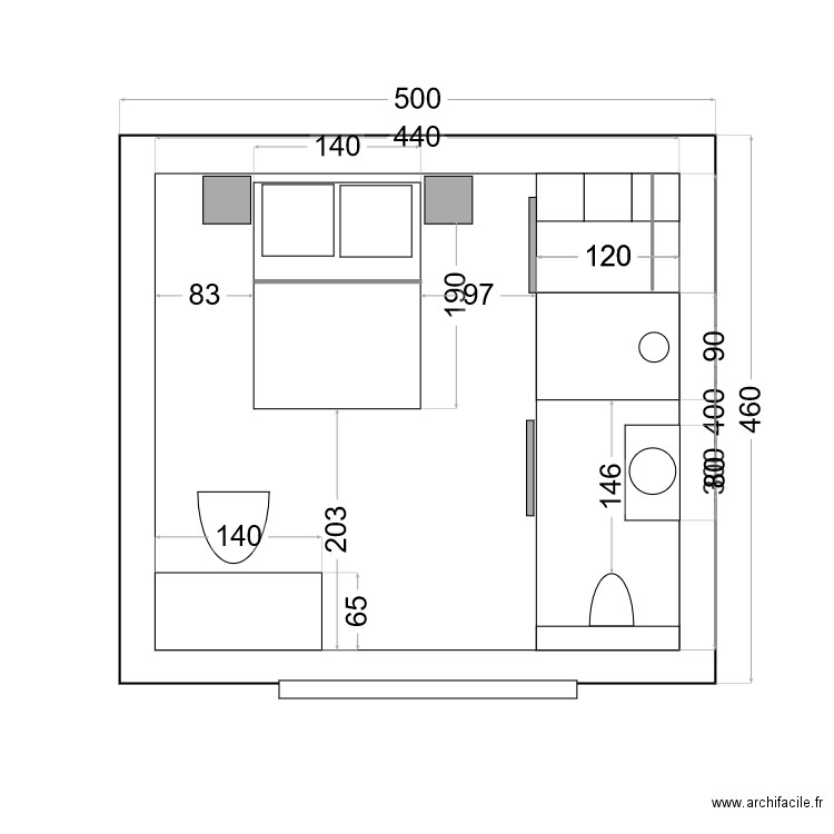 TEST SURFACE BUNGALOW. Plan de 0 pièce et 0 m2