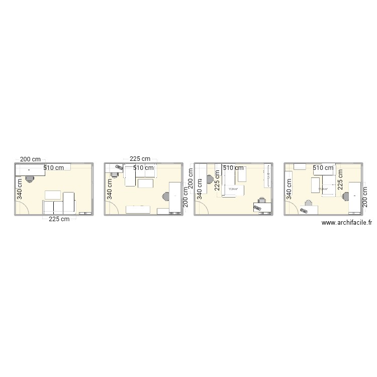 Salon2. Plan de 4 pièces et 69 m2