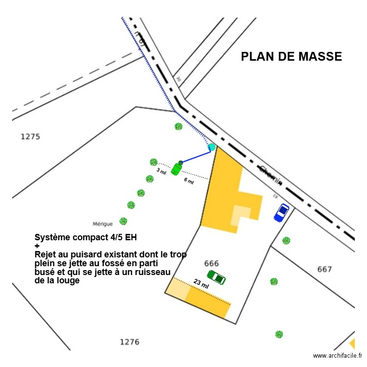 Lacaze. Plan de 0 pièce et 0 m2