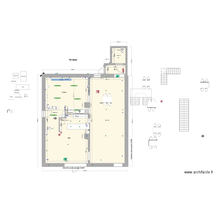 plans janv2025 elec. Plan de 27 pièces et 384 m2