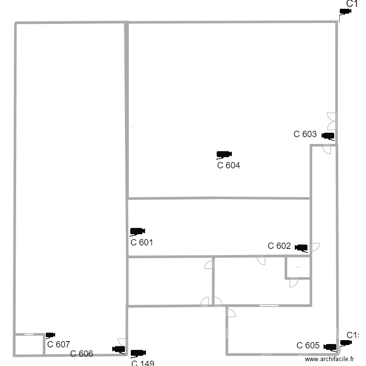 stm. Plan de 1 pièce et 11 m2