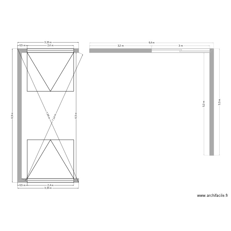 Chantier Marco. Plan de 0 pièce et 0 m2