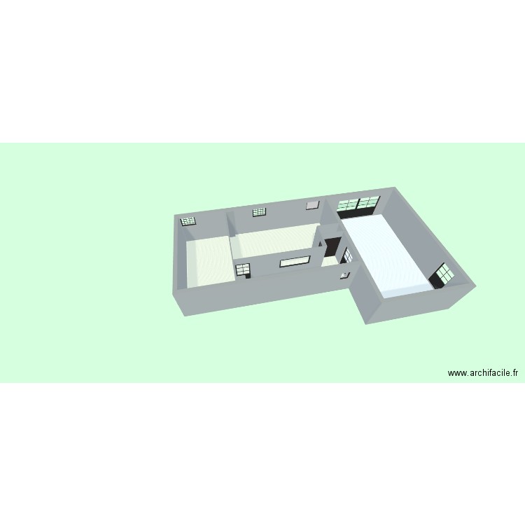 Laboratoire Semezanges. Plan de 5 pièces et 105 m2