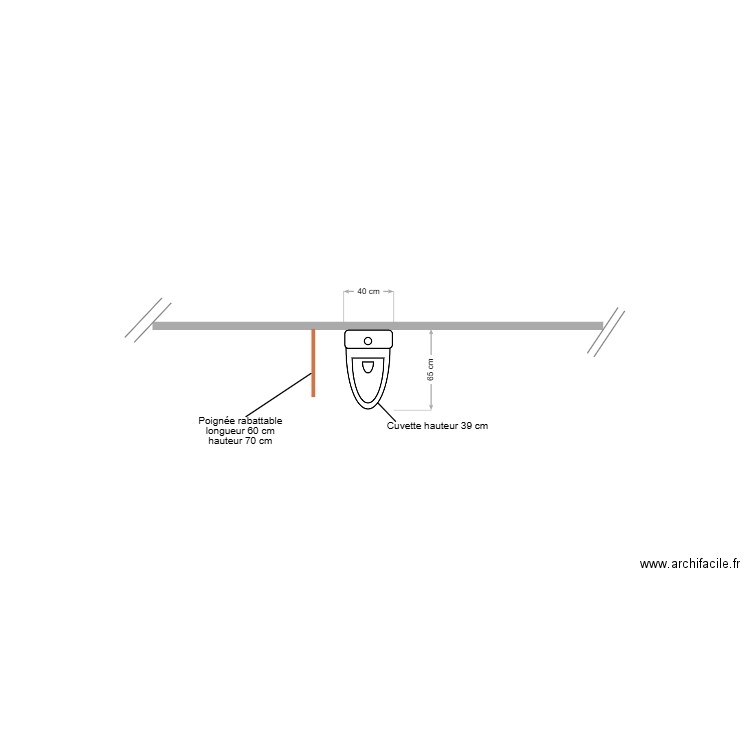 BONIFACE WC existant. Plan de 0 pièce et 0 m2